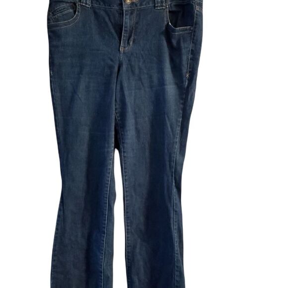 Lane Bryant Dark Wash Boot Cut Jeans • Size 16 - Picture 1 of 10
